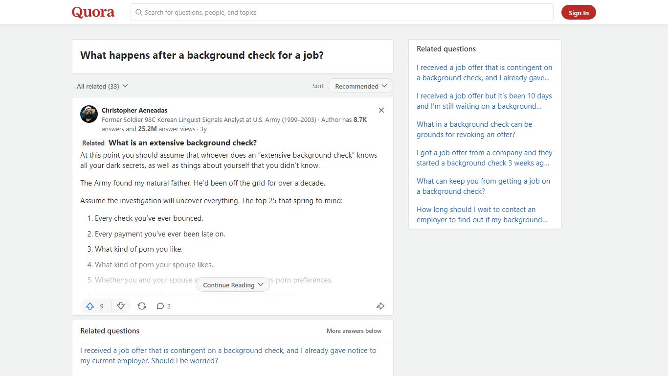 What happens after a background check for a job? - Quora